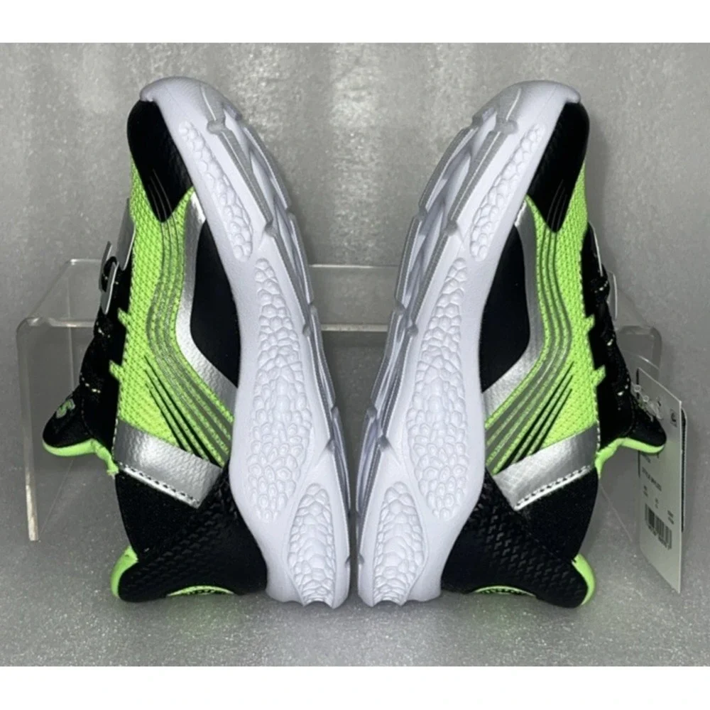 S Sport By‎ Skechers Myles Sneakers Light Up Stretch Laces Strap Boys Size 6 NEW